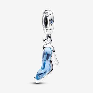 🐘🐘 Disney’s Cinderella Sterling Silver Glass Slipper Charm